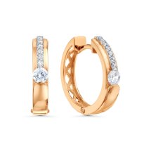 Серьги с фианитами арт. Т14202Б478 (Т14202Б478)