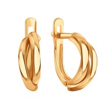 Серьги из красного золота арт. Т10002Б100 (Т10002Б100)