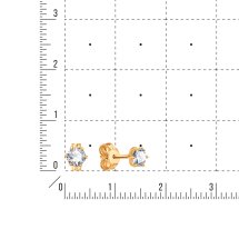 Серьги с фианитами (Т102028263)