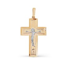Крестик из красного золота арт.&nbsp;Т13006610 (Т13006610)
