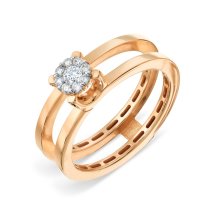 Кольцо с бриллиантами арт. Т14101Б125-17,5 (Т14101Б125-17,5)