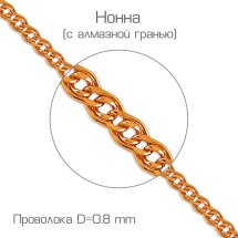 Браслет из красного золота арт.&nbsp;БПНН20512080 (БПНН20512080)