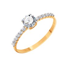 Кольцо с фианитами арт. Т142015549 (Т142015549)