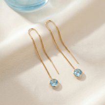 Серьги с топазами (Т101026450)