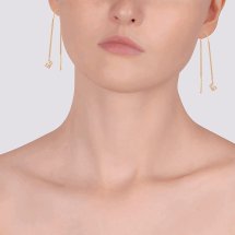 Серьги с фианитами арт. Т107028573 (Т107028573)