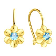 Серьги с раухтопазами арт. Т90102Е282 (Т90102Е282)