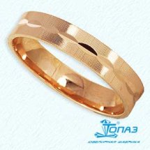 Кольцо обручальное из красного золота, 4 мм арт. Т100611450 (Т100611450)