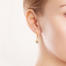 Серьги с фианитами арт. Т102627537 (Т102627537)