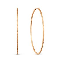 Серьги конго из красного золота, 40 мм арт. Т100629483 (Т100629483)