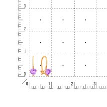 Серьги с аметистами (Т101028246)