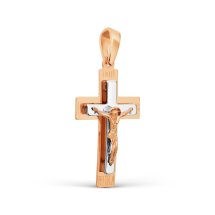 Крестик из красного золота арт. Т13006710 (Т13006710)