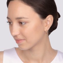 Серьги конго из красного золота арт.&nbsp;Т100625814 (Т100625814)