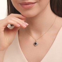 Подвеска с сапфирами и бриллиантами арт.&nbsp;Т145636295 (Т145636295)