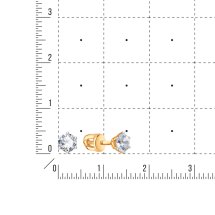 Серьги с фианитами арт. Т142027132 (Т142027132)