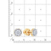 Серьги с бриллиантами арт.&nbsp;Т33162В198 (Т33162В198)