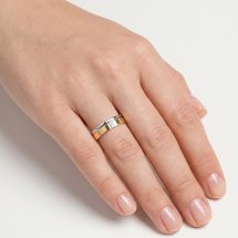 Кольцо обручальное с бриллиантами, 4.5 мм арт.&nbsp;Т131013914-ЛЛ (Т131013914-ЛЛ)
