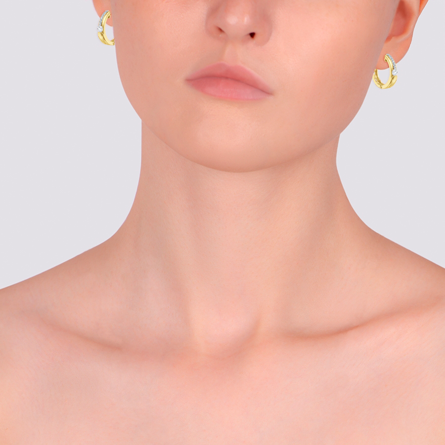 Серьги с фианитами (арт. Т94202Б478)