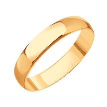 Кольцо обручальное из красного золота, 5 мм арт. Т100013798 (Т100013798)