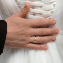 Кольцо обручальное с бриллиантами, 4 мм арт.&nbsp;Т131613708-ЛЛ (Т131613708-ЛЛ)