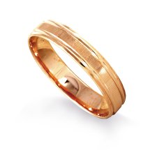 Кольцо обручальное из красного золота, 3 мм (Т100611448)
