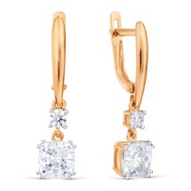 Серьги с фианитами арт.&nbsp;Т14202Б096 (Т14202Б096)