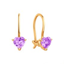 Серьги с аметистами арт.&nbsp;Т101028246 (Т101028246)