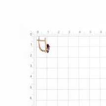 Серьги с аметистами и гранатами (Т101029593)