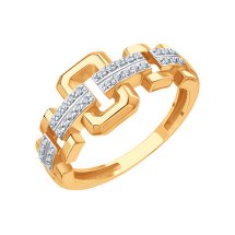 Кольцо с фианитами арт.&nbsp;Т14201Б355 (Т14201Б355)