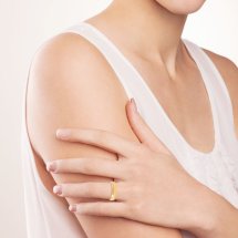 Кольцо обручальное из красного золота, 6 мм (Т100013848)