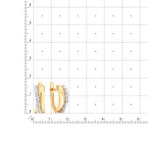 Серьги из красного золота арт. Т14062В379 (Т14062В379)
