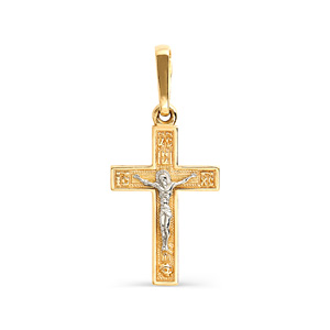 Крестик из красного золота (арт. Т13006312)