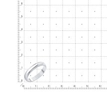 Кольцо обручальное из белого золота, 4 мм арт.&nbsp;Т30001016 (Т30001016)