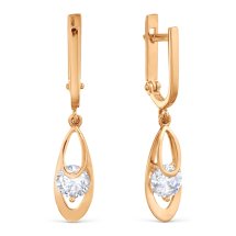 Серьги с фианитами арт.&nbsp;Т102029850 (Т102029850)