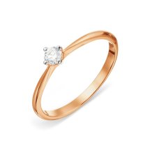 Кольцо с бриллиантом (Т141018126-ЛЛ)