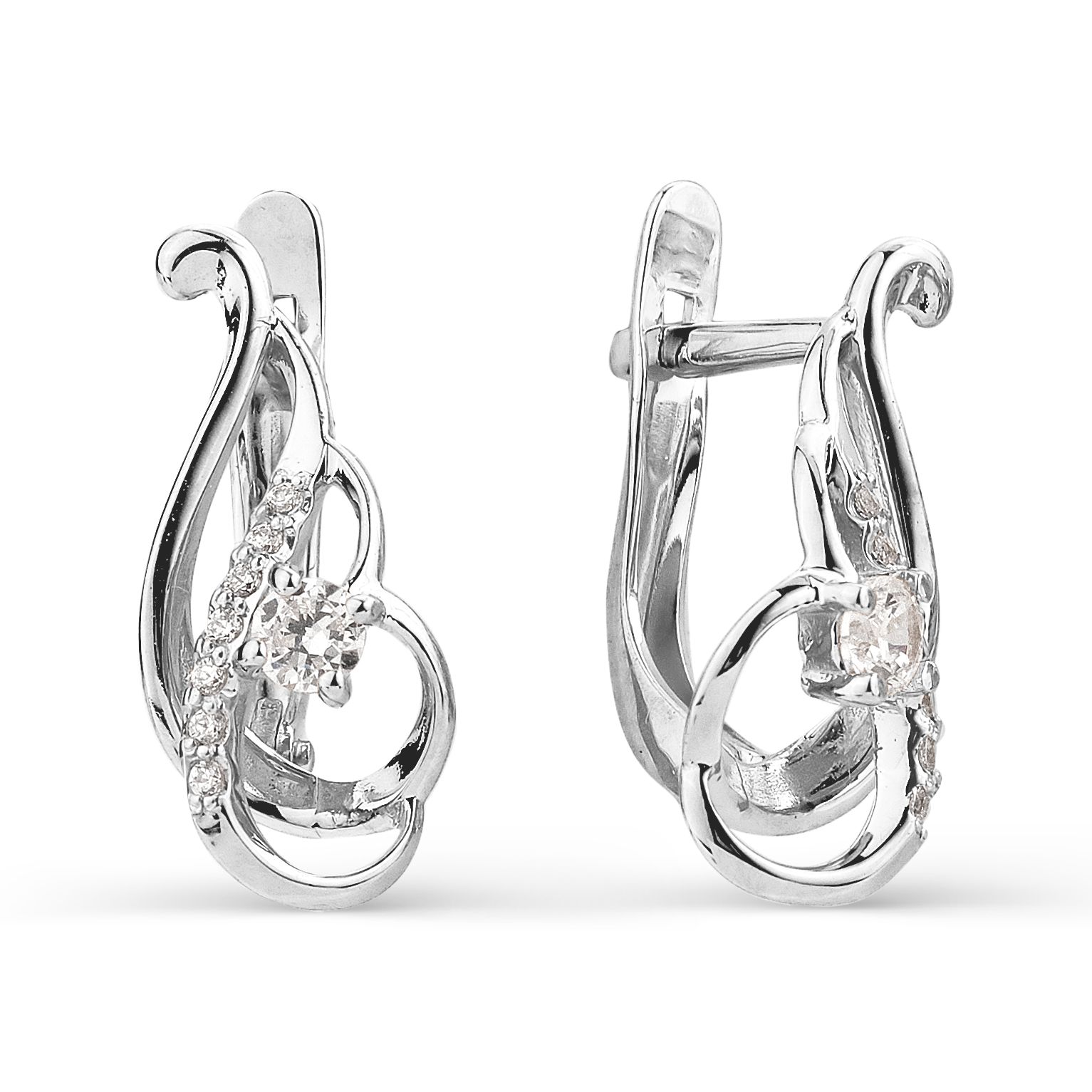 Серьги с фианитами (арт. Т302023903)