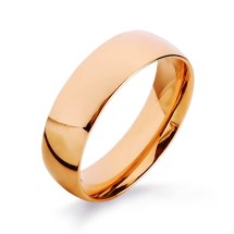 Кольцо обручальное из красного золота, 5 мм (Т100013799)