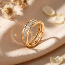 Кольцо обручальное с бриллиантами, 5.6 мм арт.&nbsp;Т14601Б336 (Т14601Б336)