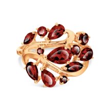 Кольцо с гранатами (Т101018150)