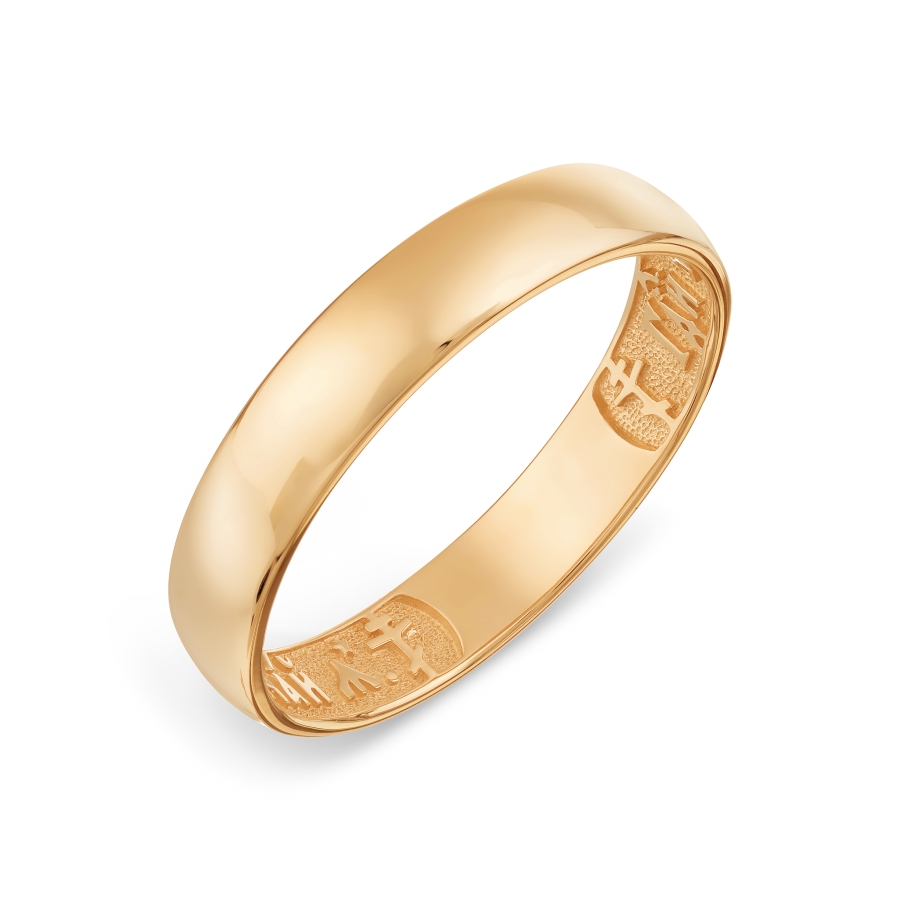 Кольцо обручальное из красного золота (арт. Т10001А145)