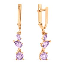 Серьги с аметистами (Т101029917)