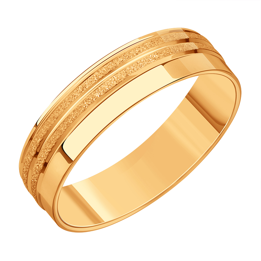 Кольцо обручальное из красного золота (арт. Т10061Б533)