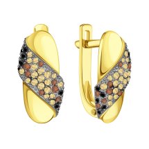 Серьги с бриллиантами (Т94102В848)