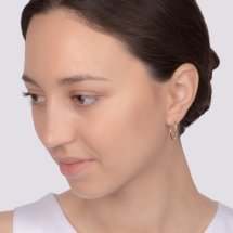 Серьги конго из красного золота арт.&nbsp;Т100625817 (Т100625817)