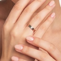 Кольцо обручальное из разных цветов золота, 4 мм арт. Т130613733 (Т130613733)