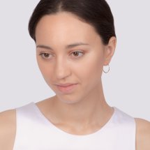 Серьги конго из красного золота арт.&nbsp;Т100625817 (Т100625817)