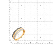 Кольцо из красного золота арт. Т14061Б321 (Т14061Б321)