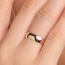 Кольцо обручальное из красного золота, 4.82 мм (Т20001225)