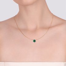 Подвеска с изумрудами и бриллиантами арт.&nbsp;Т141035699-02 (Т141035699-02)