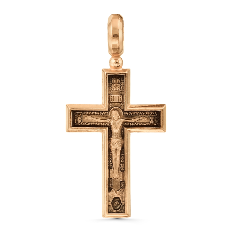 Крестик из красного золота (арт. Т14006794)