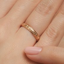 Кольцо обручальное из красного золота, 3 мм арт.&nbsp;Т10001254 (Т10001254)